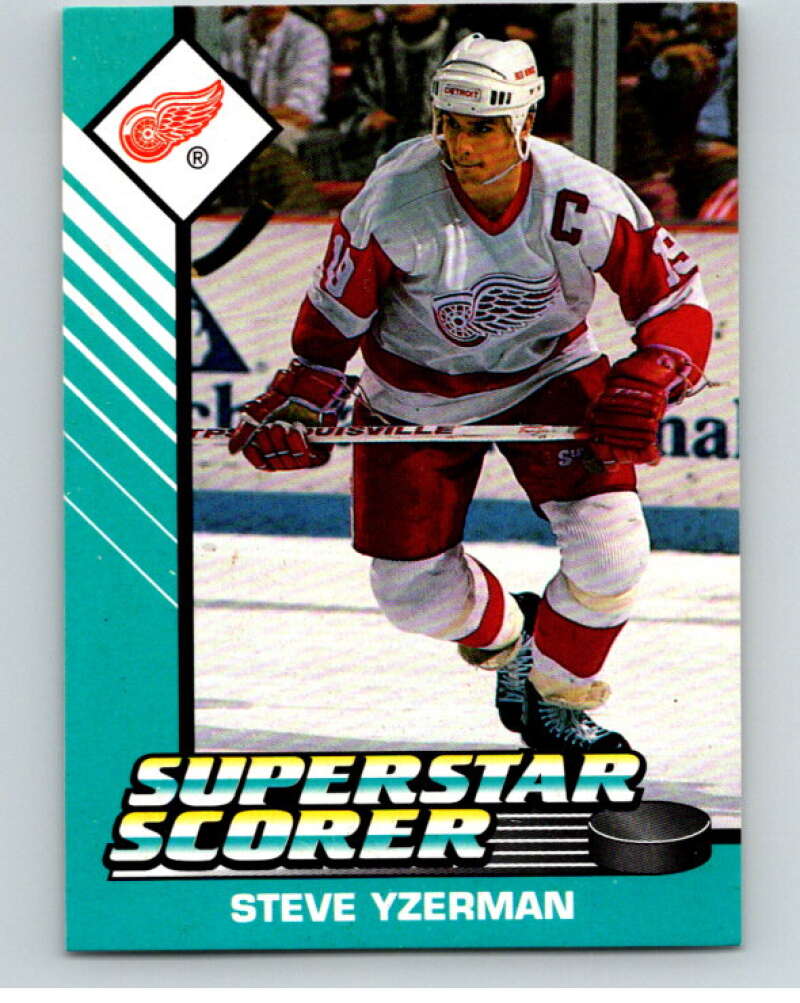 1993 Kenner Starting Lineup Cards Steve Yzerman Superstar  Image 1