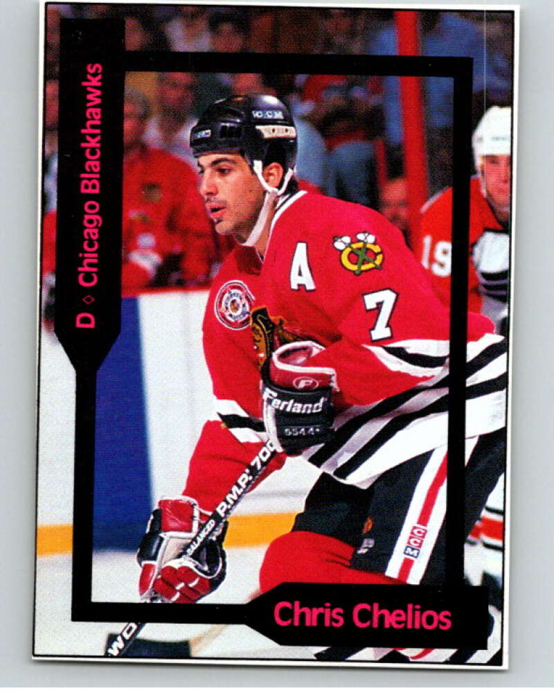1991 SCD Pocket Price Guide #45 Chris Chelios  Image 1
