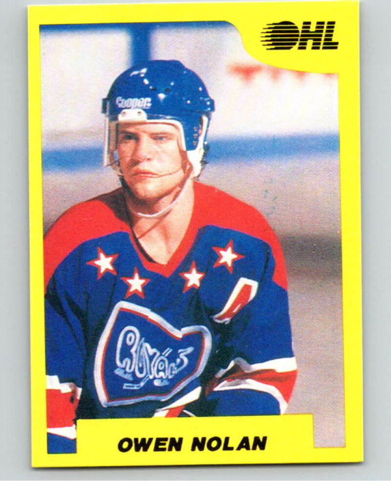 1989-90 7th Inning Sketch OHL #180 Owen Nolan Award  Image 1