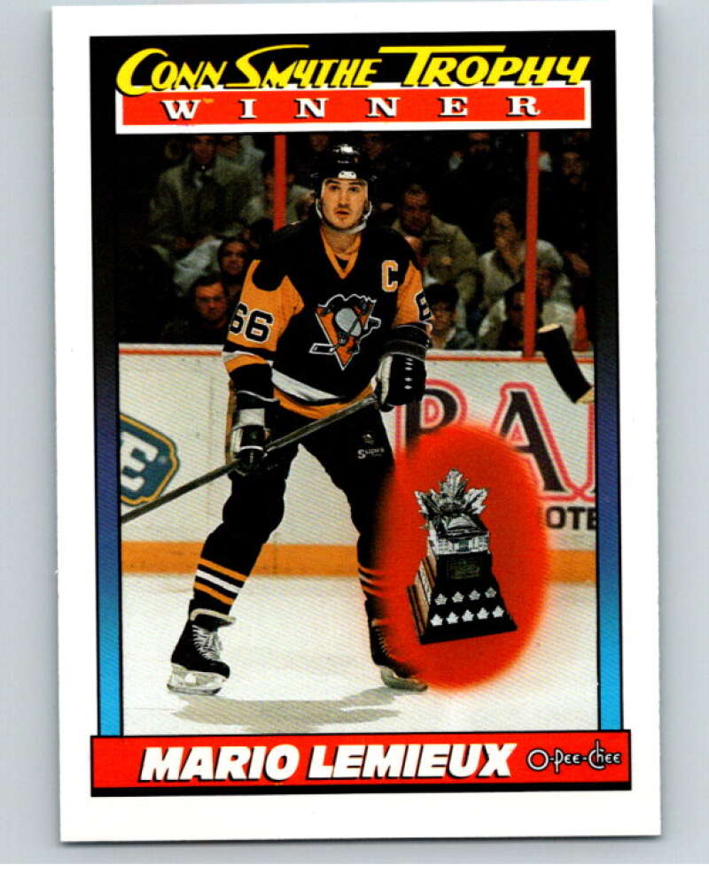 1991-92 O-Pee-Chee #523 Mario Lemieux Smythe  Image 1