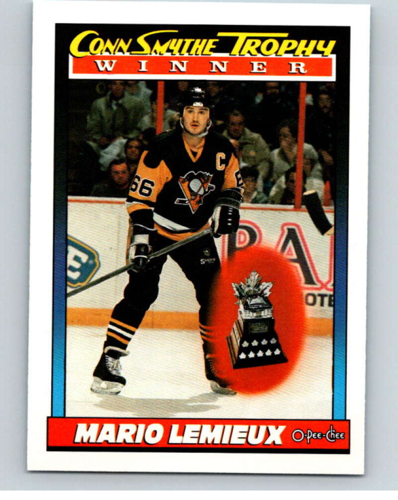 1991-92 O-Pee-Chee #523 Mario Lemieux Smythe  Image 1