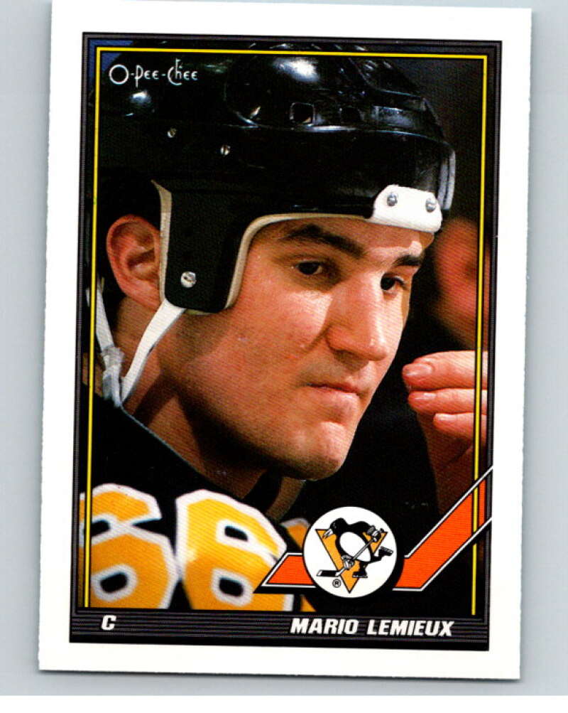 1991-92 O-Pee-Chee #153 Mario Lemieux  Image 1
