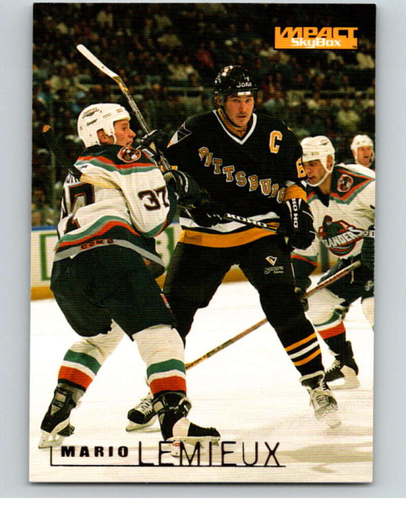 1995-96 SkyBox Impact #132 Mario Lemieux  Image 1