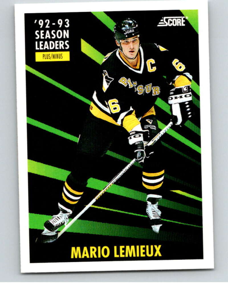 1993-94 Score #480 Mario Lemieux SL  Image 1