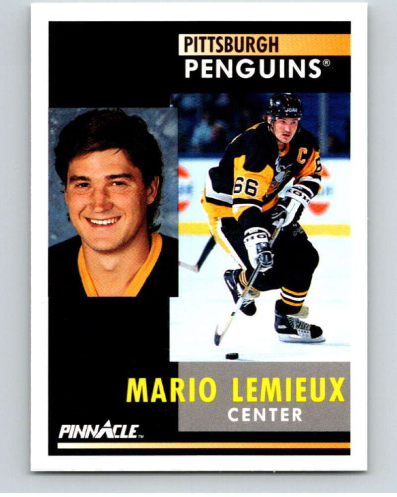 1991-92 Pinnacle #1 Mario Lemieux  Image 1