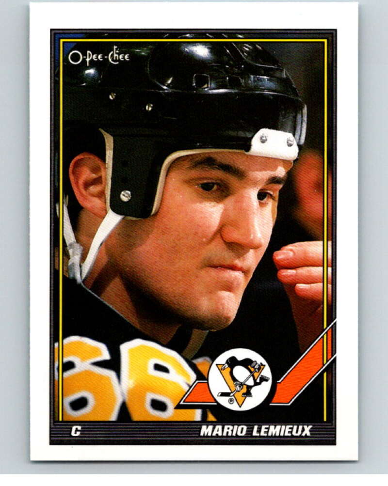 1991-92 O-Pee-Chee #153 Mario Lemieux  Image 1