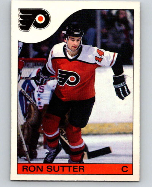 1985-86 O-Pee-Chee #6 Ron Sutter  Philadelphia Flyers  V56328 Image 1