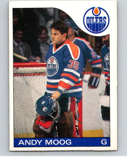 1985-86 O-Pee-Chee #12 Andy Moog  Edmonton Oilers  V56342 Image 1