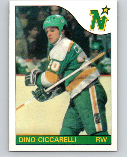 1985-86 O-Pee-Chee #13 Dino Ciccarelli  Minnesota North Stars  V56344 Image 1