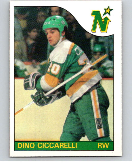 1985-86 O-Pee-Chee #13 Dino Ciccarelli  Minnesota North Stars  V56346 Image 1