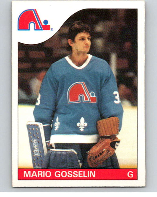 1985-86 O-Pee-Chee #18 Mario Gosselin RC Rookie Nordiques  V56361 Image 1