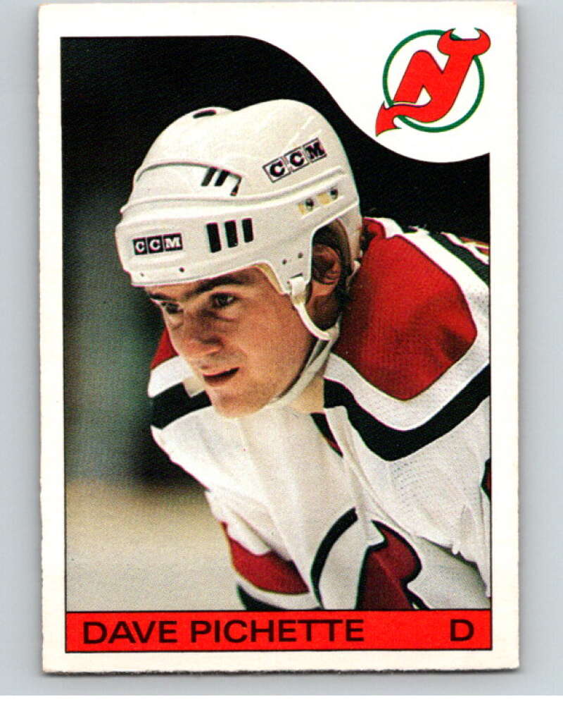 1985-86 O-Pee-Chee #21 Dave Pichette  New Jersey Devils  V56371 Image 1
