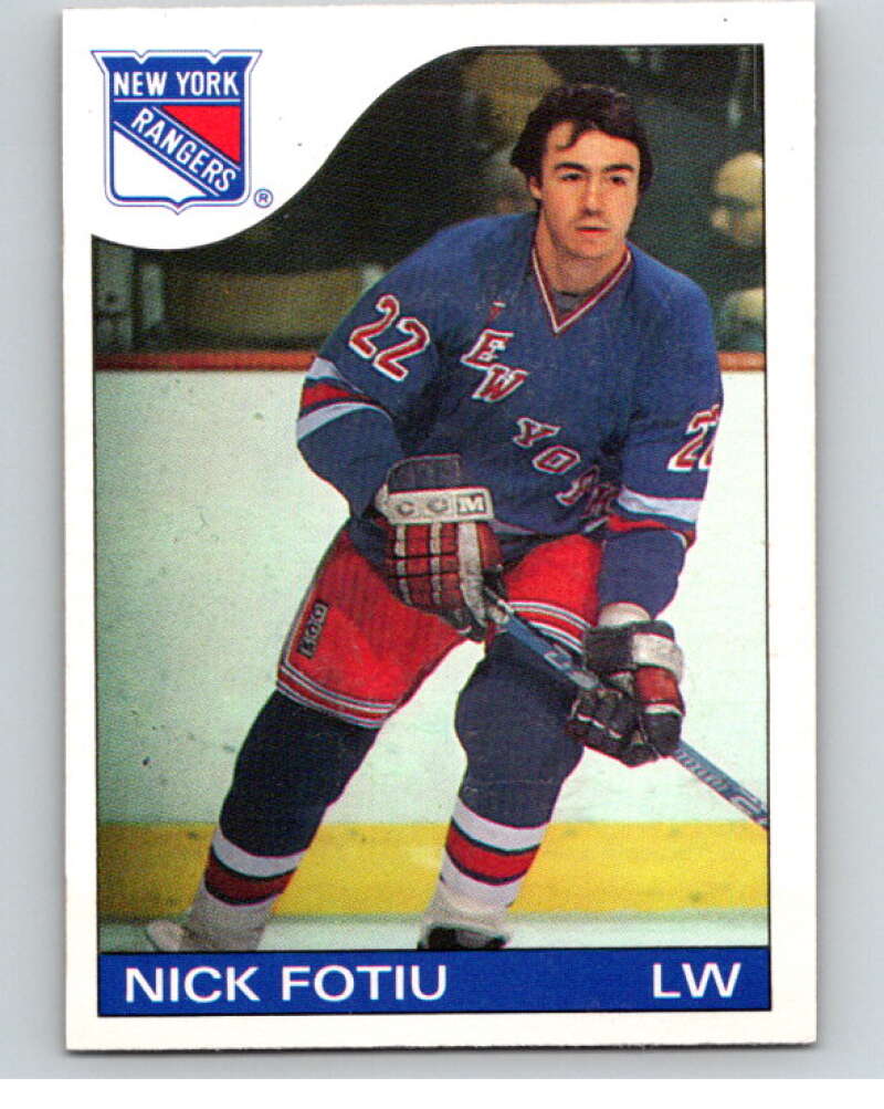 1985-86 O-Pee-Chee #22 Nick Fotiu  New York Rangers  V56373 Image 1