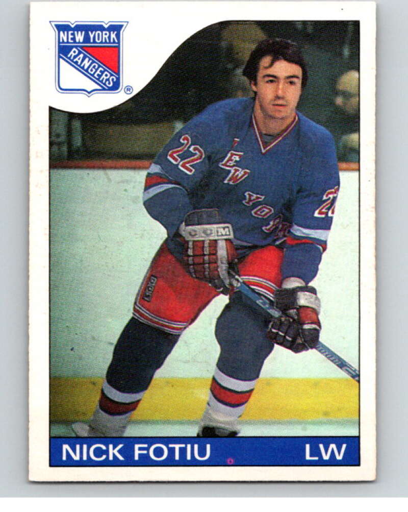 1985-86 O-Pee-Chee #22 Nick Fotiu  New York Rangers  V56376 Image 1