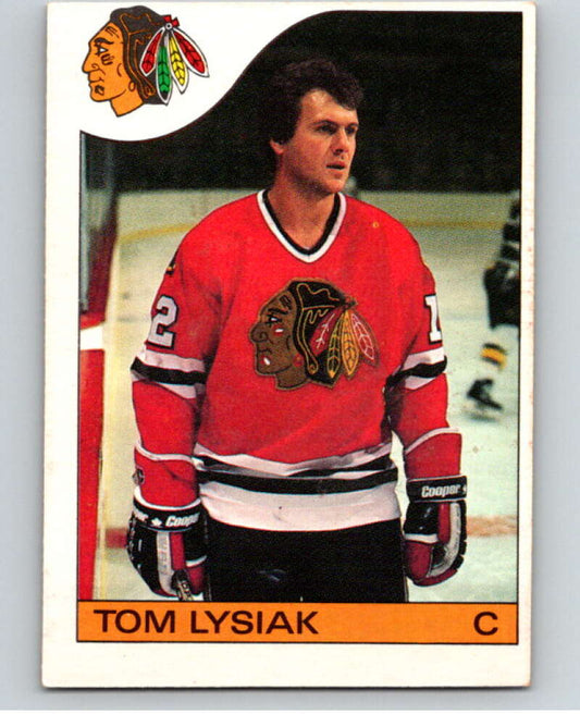 1985-86 O-Pee-Chee #23 Tom Lysiak  Chicago Blackhawks  V56378 Image 1