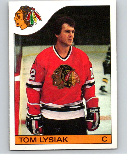 1985-86 O-Pee-Chee #23 Tom Lysiak  Chicago Blackhawks  V56379 Image 1