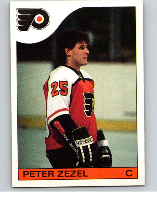 1985-86 O-Pee-Chee #24 Peter Zezel  RC Rookie Flyers  V56381 Image 1