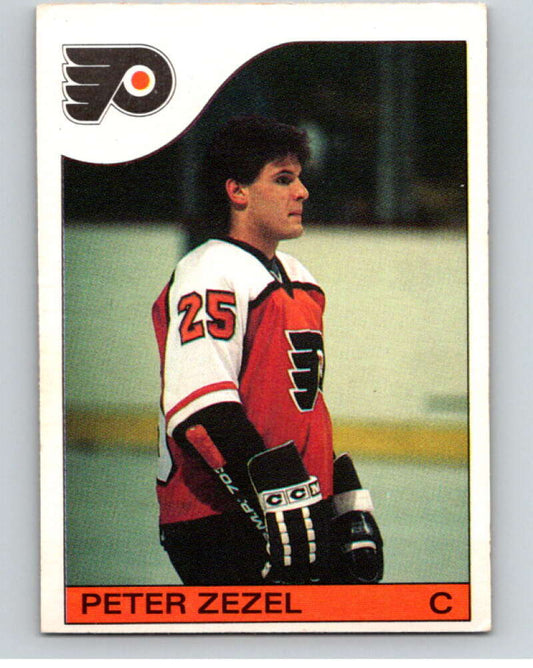 1985-86 O-Pee-Chee #24 Peter Zezel  RC Rookie Flyers  V56383 Image 1