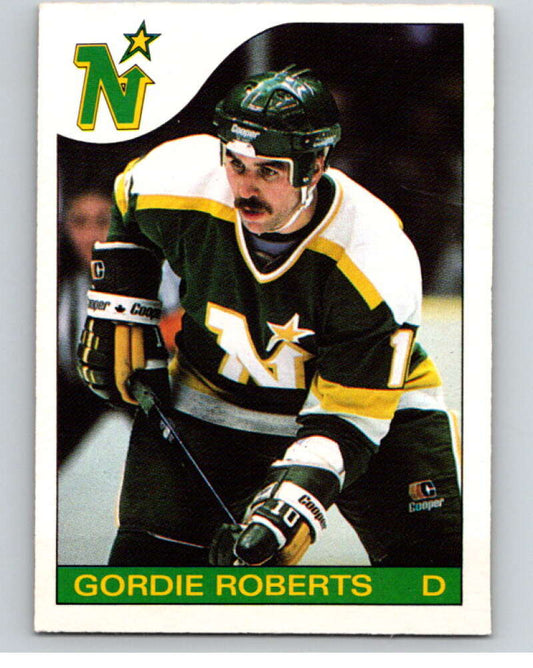 1985-86 O-Pee-Chee #28 Gordie Roberts  Minnesota North Stars  V56394 Image 1
