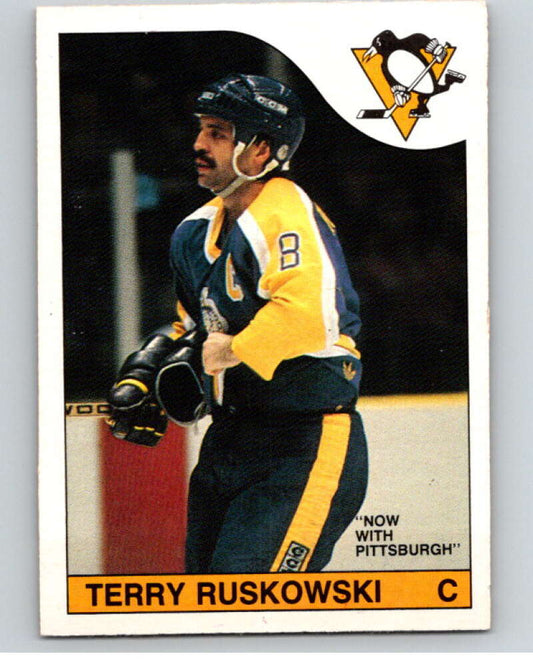 1985-86 O-Pee-Chee #33 Terry Ruskowski  Pittsburgh Penguins  V56407 Image 1