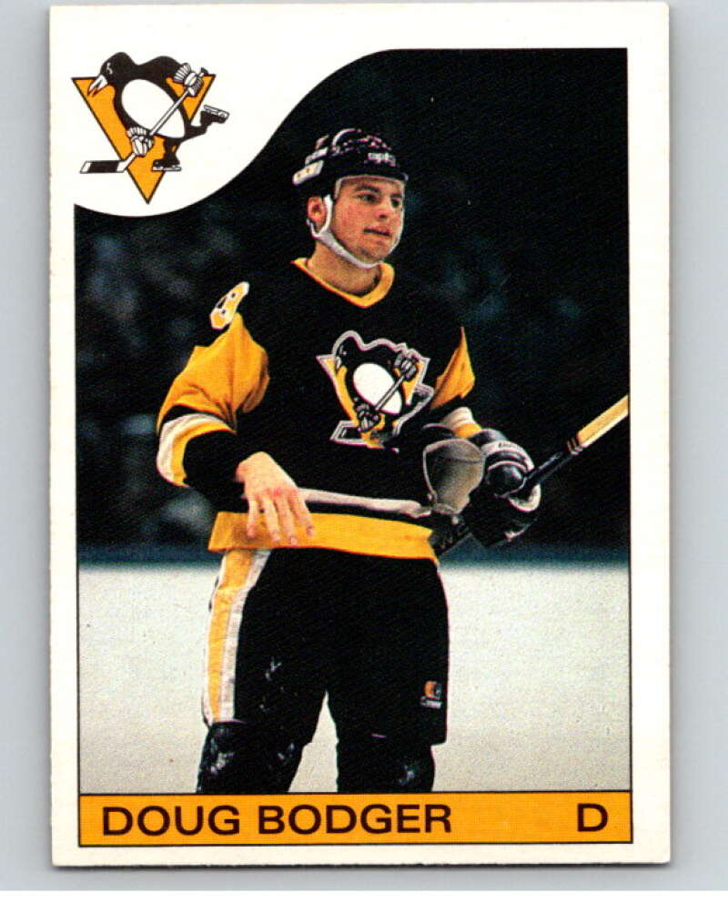 1985-86 O-Pee-Chee #38 Doug Bodger  RC Rookie Pittsburgh Penguins  V56420 Image 1