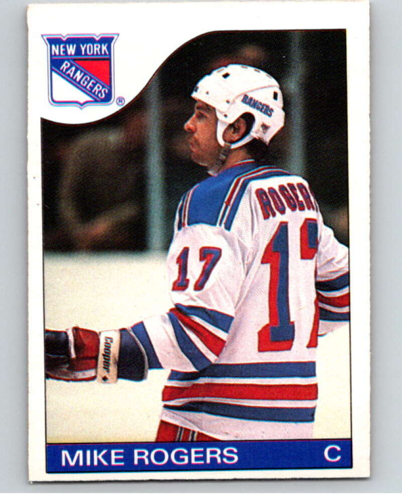 1985-86 O-Pee-Chee #39 Mike Rogers  New York Rangers  V56422 Image 1