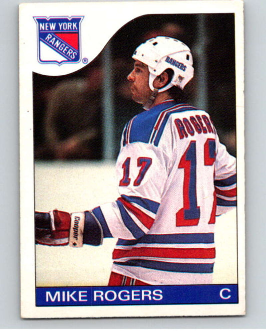 1985-86 O-Pee-Chee #39 Mike Rogers  New York Rangers  V56425 Image 1