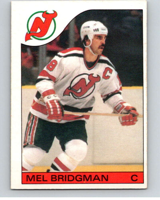 1985-86 O-Pee-Chee #42 Mel Bridgman  New Jersey Devils  V56430 Image 1
