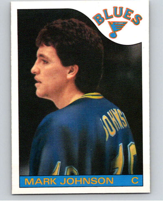 1985-86 O-Pee-Chee #44 Mark Johnson  St. Louis Blues  V56433 Image 1