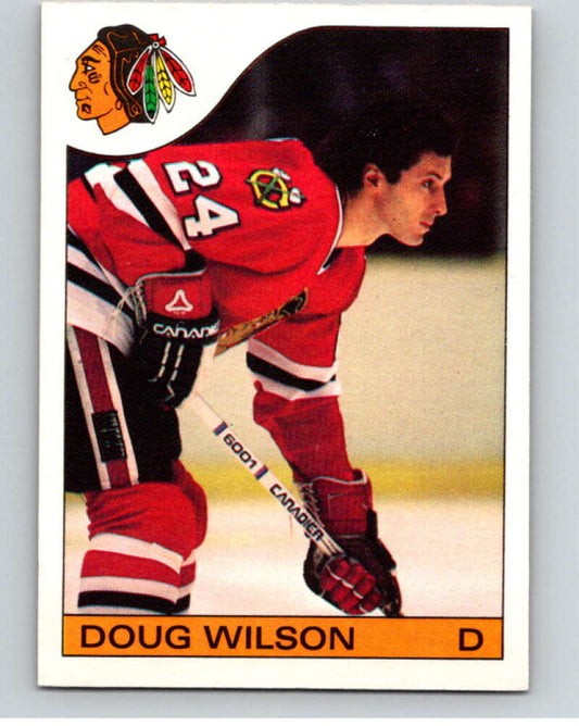 1985-86 O-Pee-Chee #45 Doug Wilson  Chicago Blackhawks  V56434 Image 1