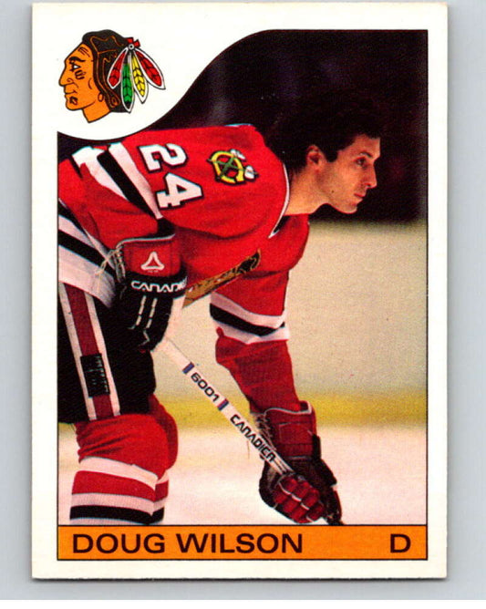 1985-86 O-Pee-Chee #45 Doug Wilson  Chicago Blackhawks  V56436 Image 1