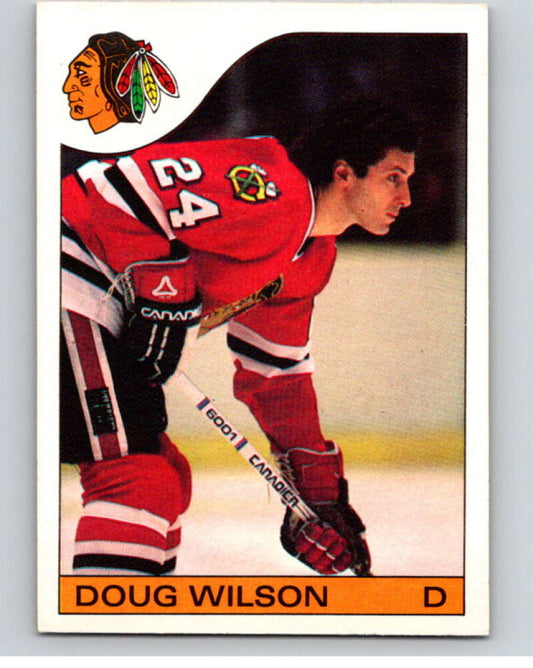 1985-86 O-Pee-Chee #45 Doug Wilson  Chicago Blackhawks  V56437 Image 1