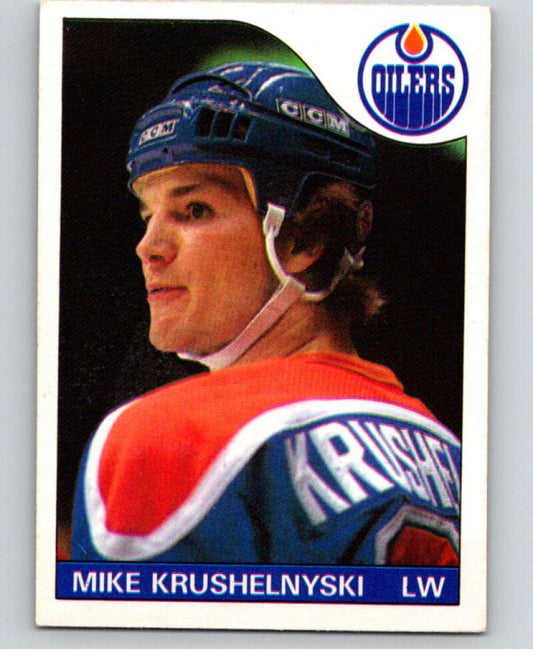 1985-86 O-Pee-Chee #49 Mike Krushelnyski  Edmonton Oilers  V56443 Image 1