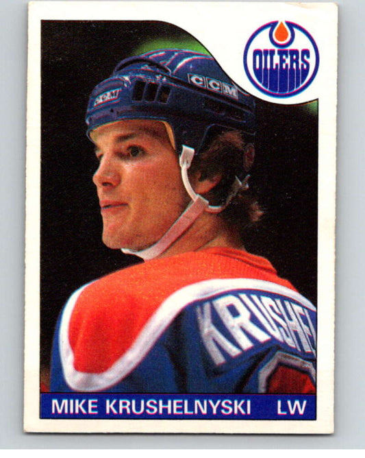 1985-86 O-Pee-Chee #49 Mike Krushelnyski  Edmonton Oilers  V56444 Image 1