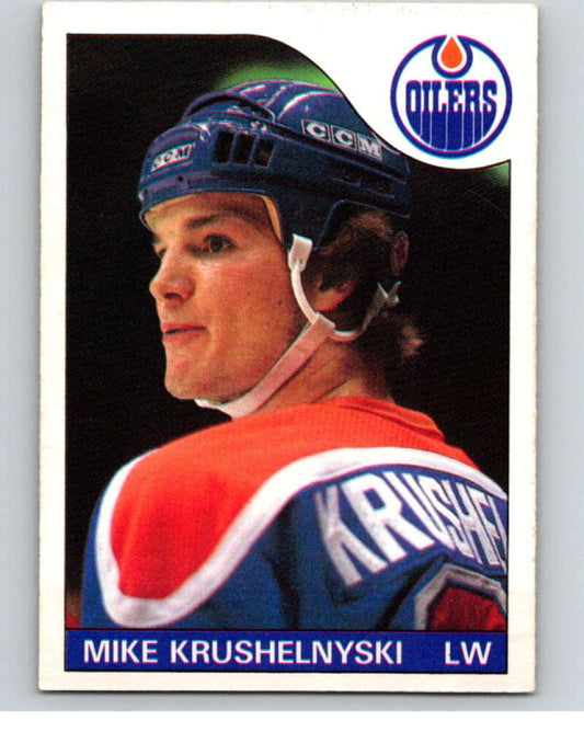 1985-86 O-Pee-Chee #49 Mike Krushelnyski  Edmonton Oilers  V56445 Image 1