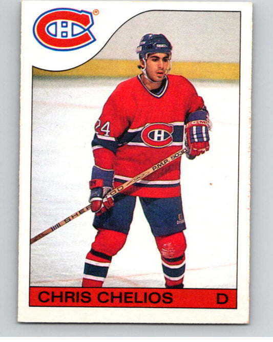 1985-86 O-Pee-Chee #51 Chris Chelios  Montreal Canadiens  V56449 Image 1