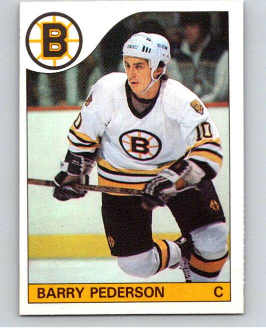 1985-86 O-Pee-Chee #52 Barry Pederson  Boston Bruins  V56450 Image 1