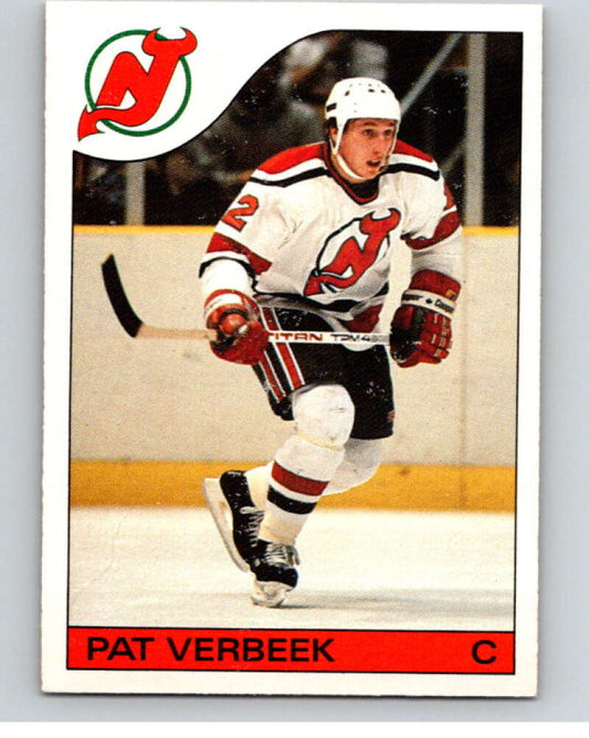 1985-86 O-Pee-Chee #56 Pat Verbeek  New Jersey Devils  V56457 Image 1