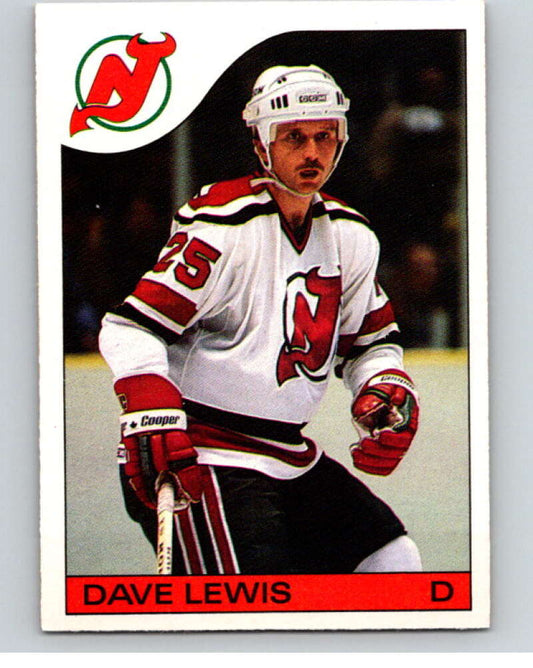1985-86 O-Pee-Chee #66 Dave Lewis  New Jersey Devils  V56477 Image 1