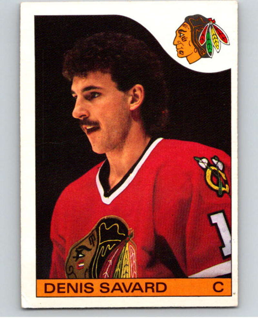 1985-86 O-Pee-Chee #73 Denis Savard  Chicago Blackhawks  V56491 Image 1