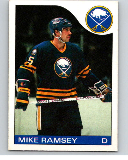 1985-86 O-Pee-Chee #77 Mike Ramsey  Buffalo Sabres  V56504 Image 1