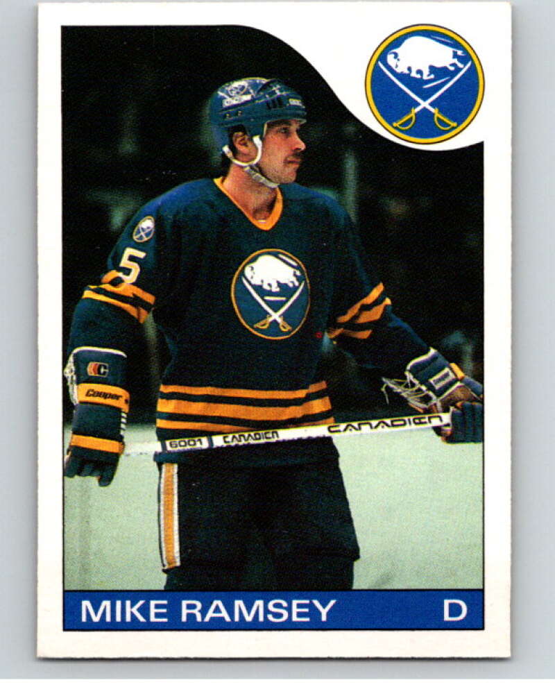 1985-86 O-Pee-Chee #77 Mike Ramsey  Buffalo Sabres  V56505 Image 1