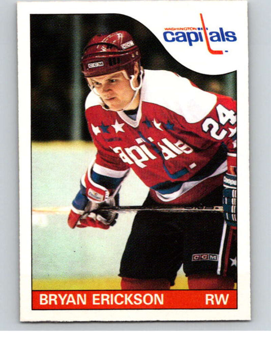 1985-86 O-Pee-Chee #80 Bryan Erickson RC Rookie Capitals  V56512 Image 1