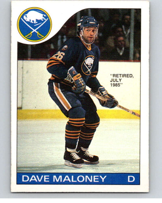 1985-86 O-Pee-Chee #89 Dave Maloney  Buffalo Sabres  V56535 Image 1