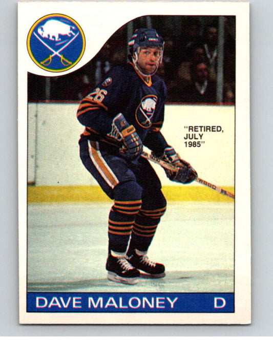1985-86 O-Pee-Chee #89 Dave Maloney  Buffalo Sabres  V56536 Image 1