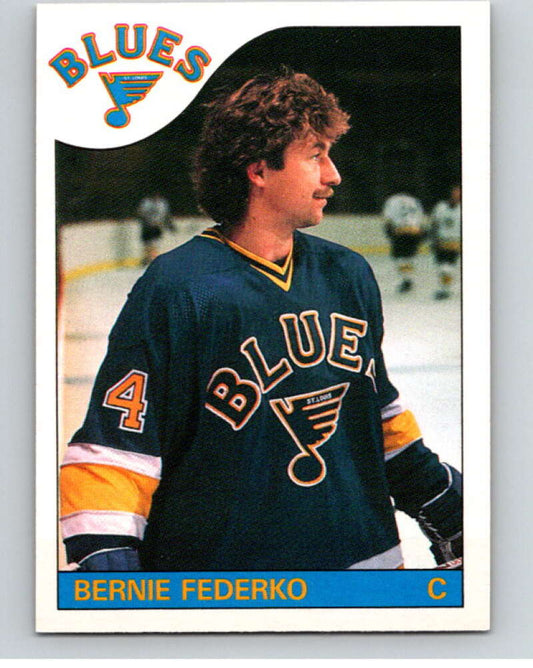 1985-86 O-Pee-Chee #104 Bernie Federko  St. Louis Blues  V56565 Image 1