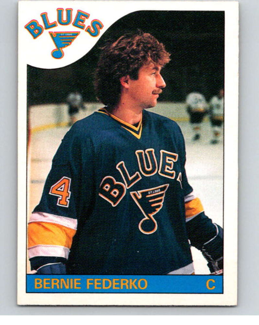 1985-86 O-Pee-Chee #104 Bernie Federko  St. Louis Blues  V56566 Image 1