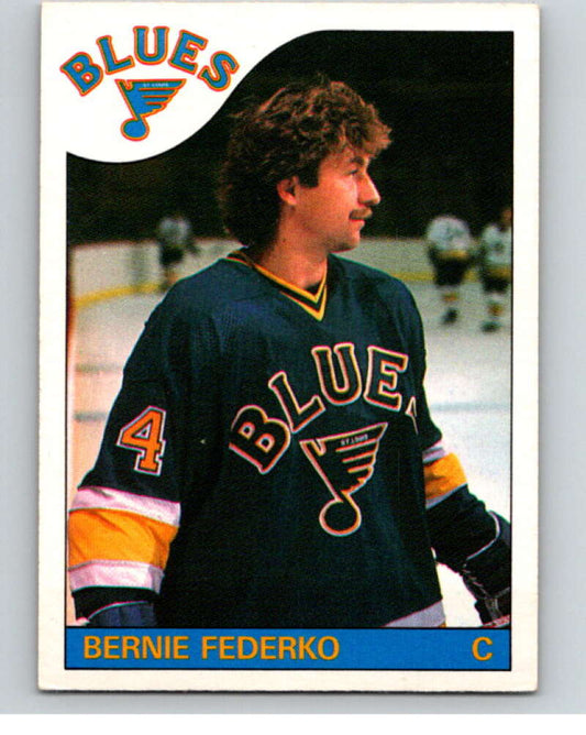1985-86 O-Pee-Chee #104 Bernie Federko  St. Louis Blues  V56567 Image 1