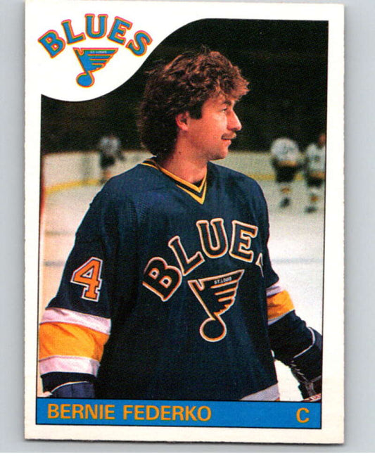 1985-86 O-Pee-Chee #104 Bernie Federko  St. Louis Blues  V56568 Image 1