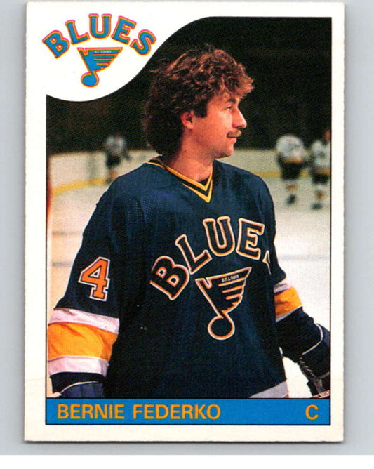 1985-86 O-Pee-Chee #104 Bernie Federko  St. Louis Blues  V56569 Image 1